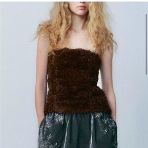 NWT ZARA 2024 COLLECTION Floral Top Size M